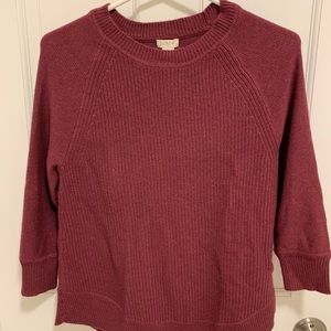 JCrew Crewneck Ribbed Sweater (Wool Blend)